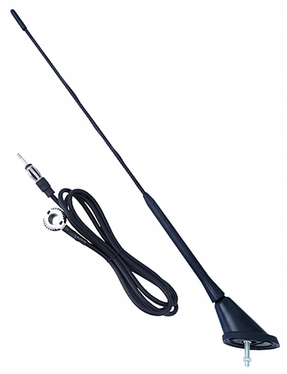 ANTENA SAMOCHODOWA RADIOWA UNIWERSALNA DIN 40CM G4T98