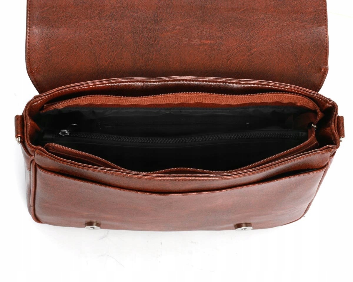 KARMELOWA LISTONOSZKA MĘSKA TORBA NA RAMIĘ SOLOME Model TORBA SOLOME MERLO KARMEL