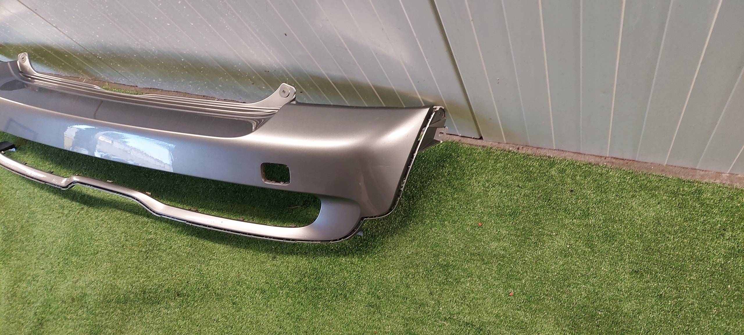 bumper rear part MINI COOPER S R56 R57 7147886 LAK: DARK SILVER 871