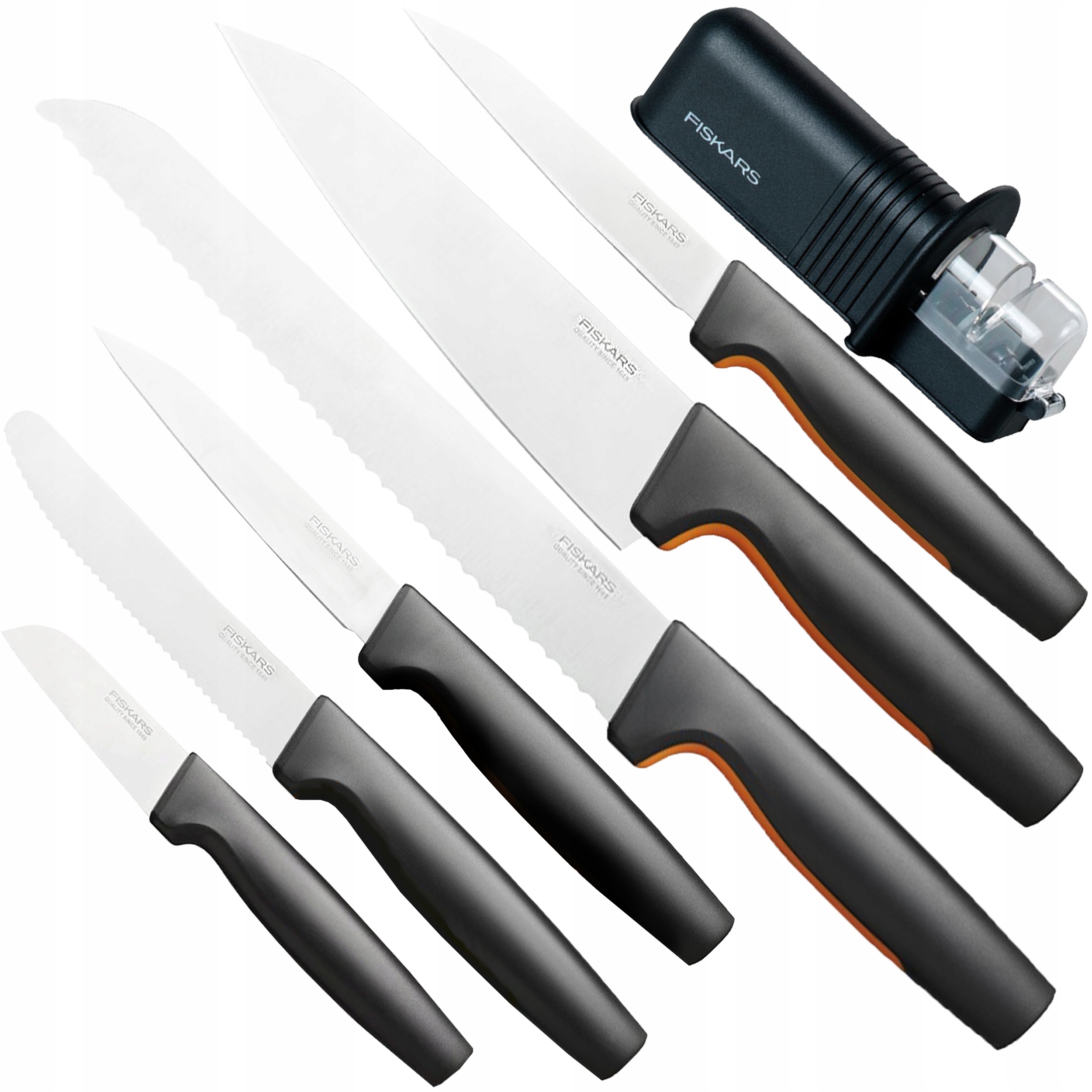 

Fiskars Zestaw Komplet 6 Noży Ostrzałka