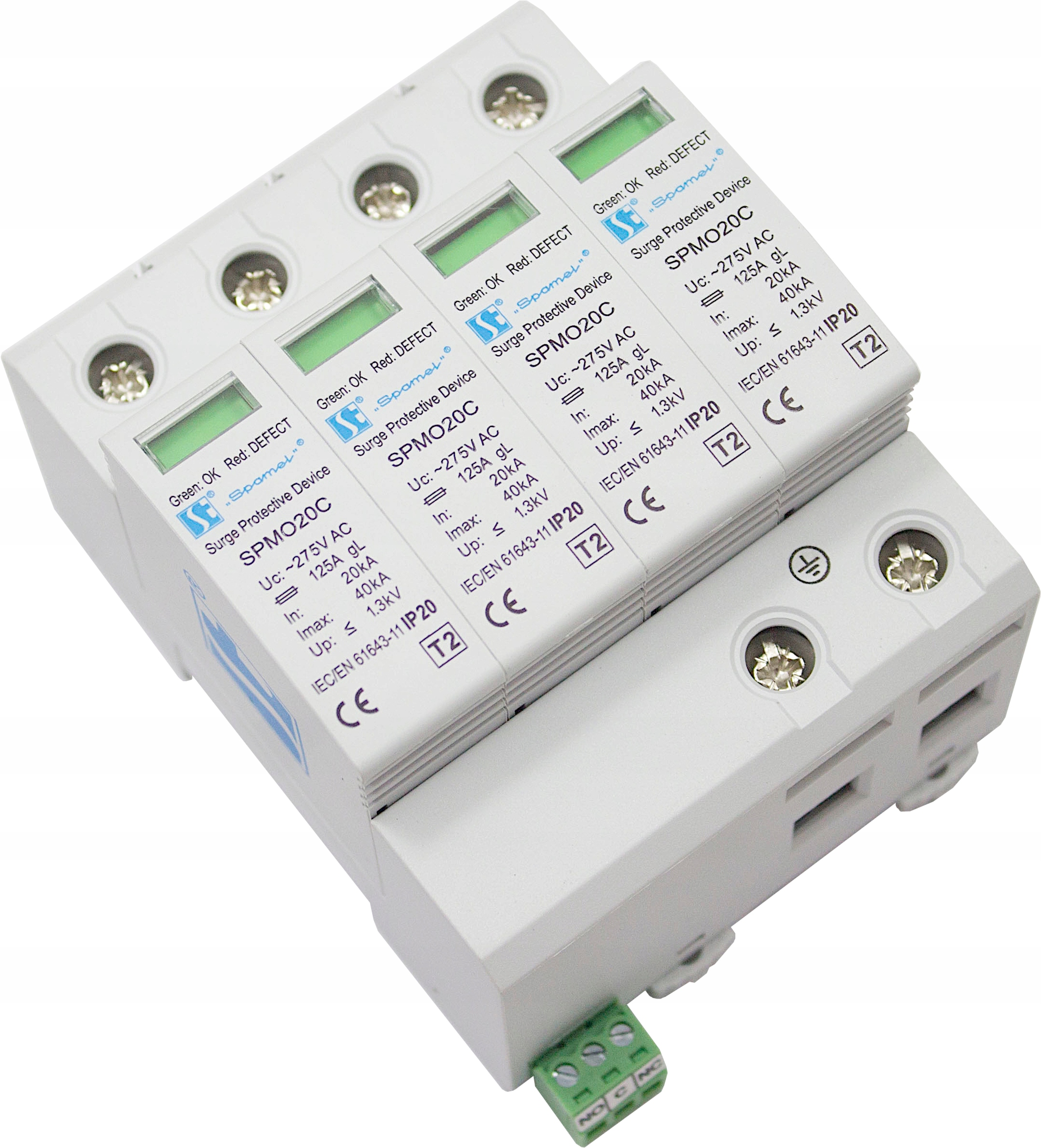 

Ogranicznik Przepięć Ac Ochronnik 4P Typ C T2