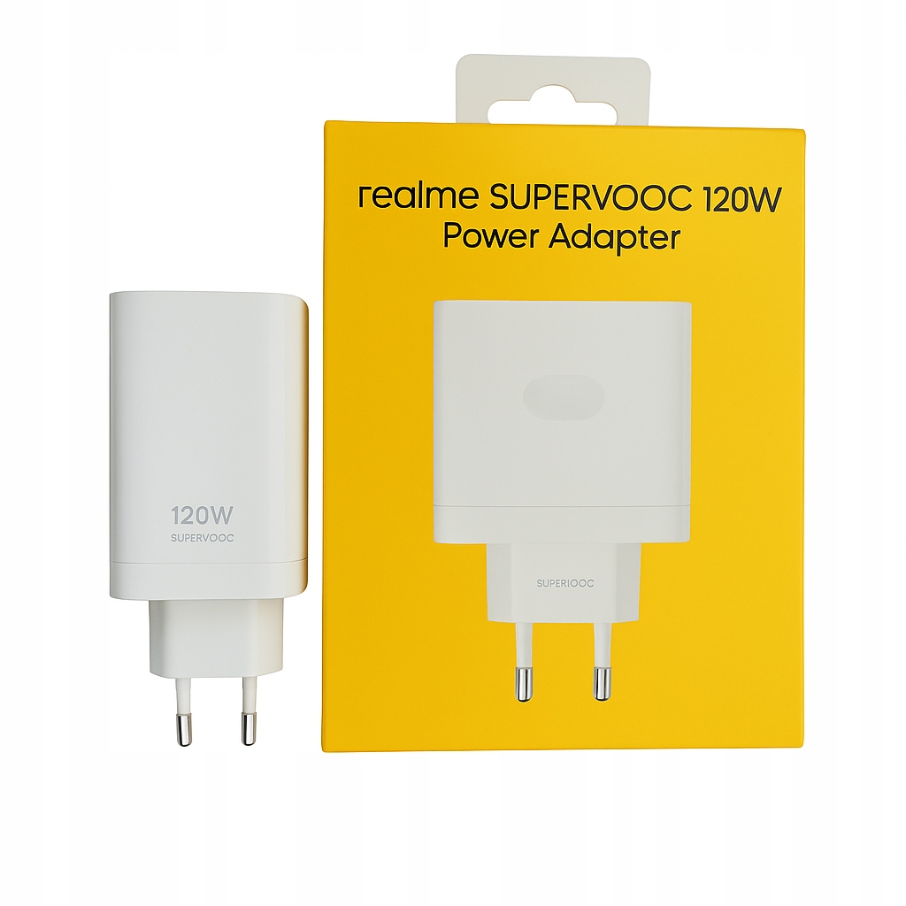 Oryginalna Ładowarka Sieciowa Realme SuperVOOC 120W biała