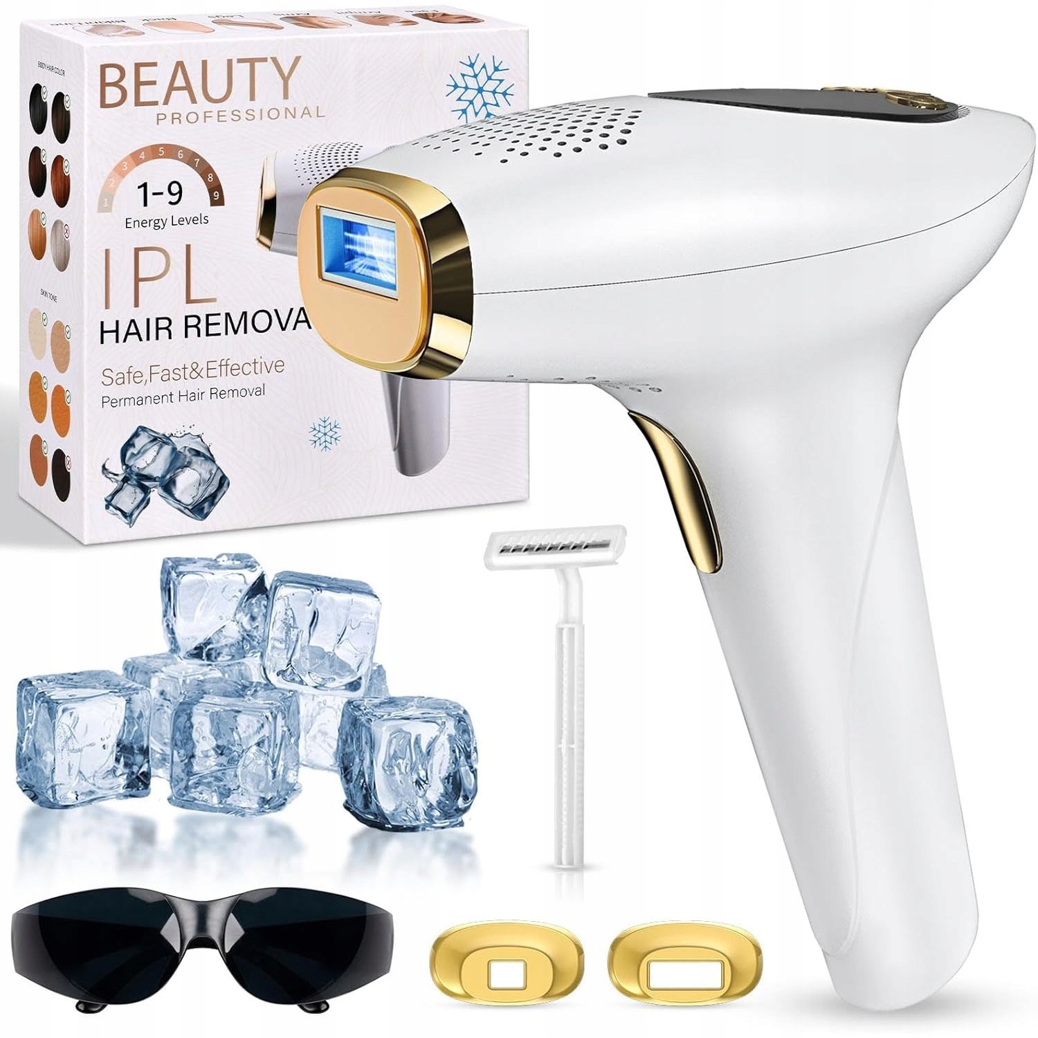 Zařízení pro laserovou epilaci Bedee Ipl Bezbolestný obličej Bikini Těla