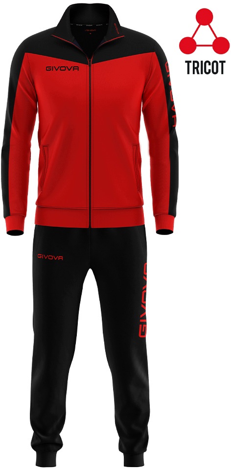 Givova Roma unisex tepláková souprava, červená
