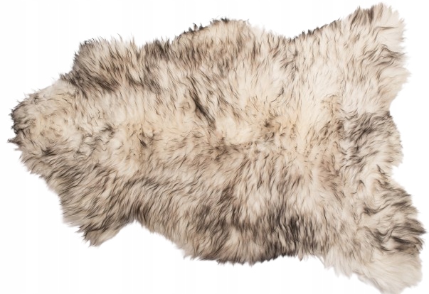 Ovčí kůže Přírodní Bílo-černá Muflon Černá