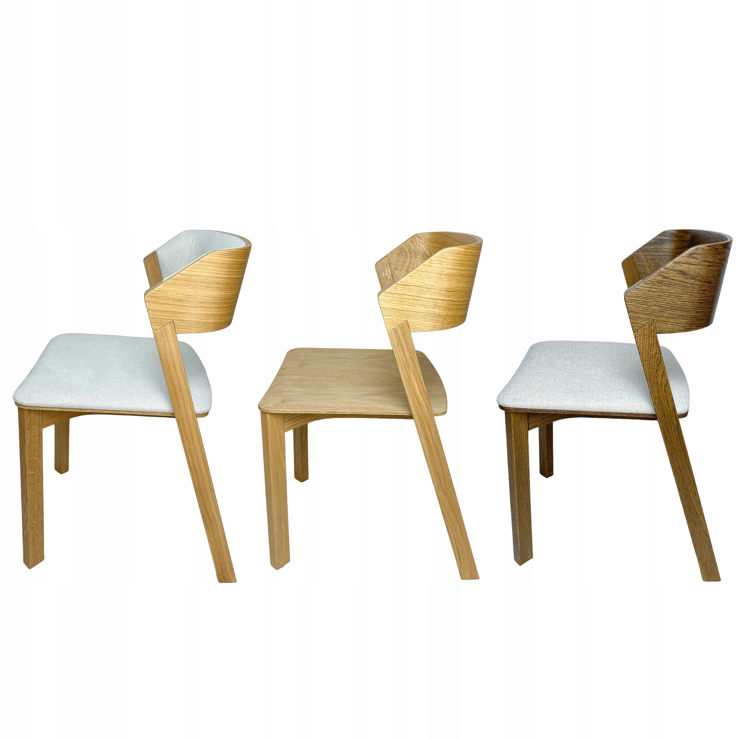 Krzesło drewniane dębowe EDI Wysokość mebla 77 cm