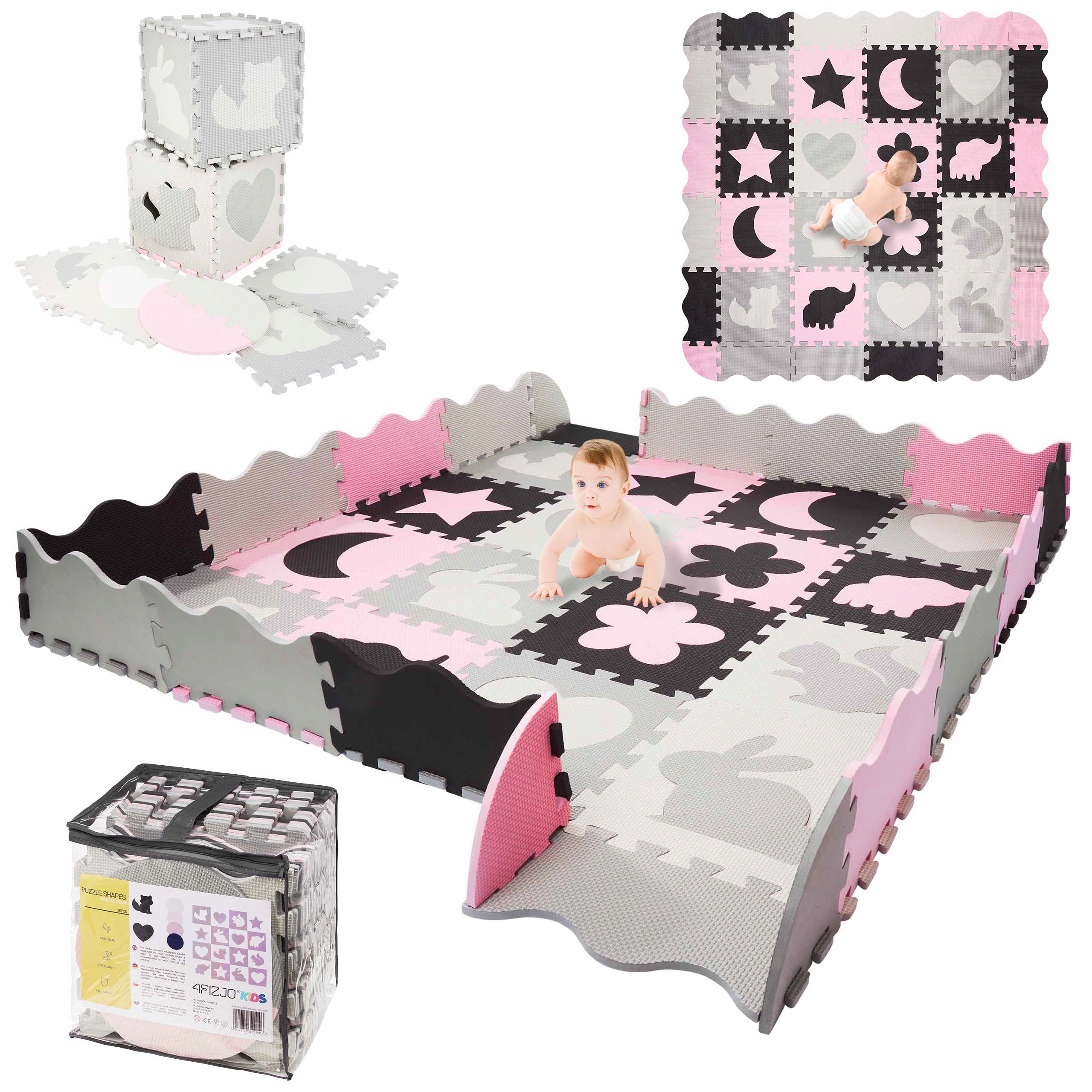 

Mata Edukacyjna Piankowa Puzzle Kształty 36el. XXL