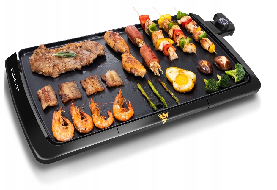 Barbecue tradiční Elektrický Gril 2000W Aigostar Varmo pro Zahradu Balkon