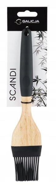 

Pędzelek silikonowy Scandi antracyt silikon drewno