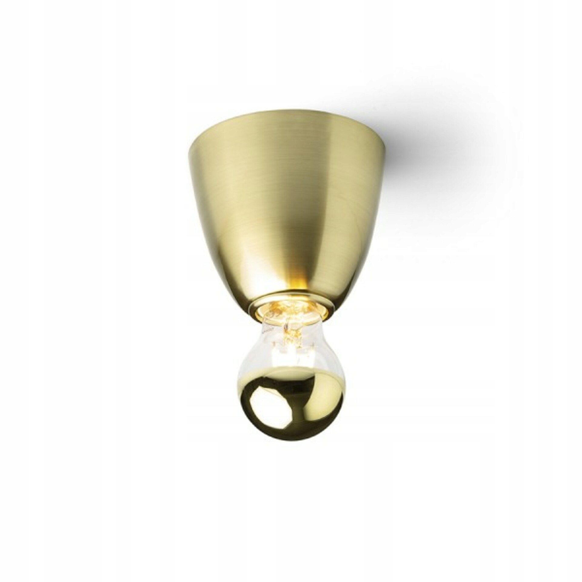 Rendl Reach stropné svietidlo česané mosadz E27, max. 11W, 230V