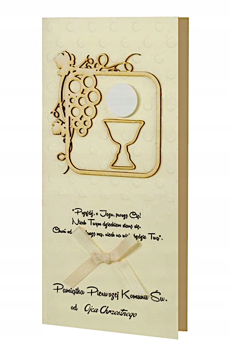 KARNET 139b - Pamiątka I Komunii Świętej od Ojca.. Marka inna