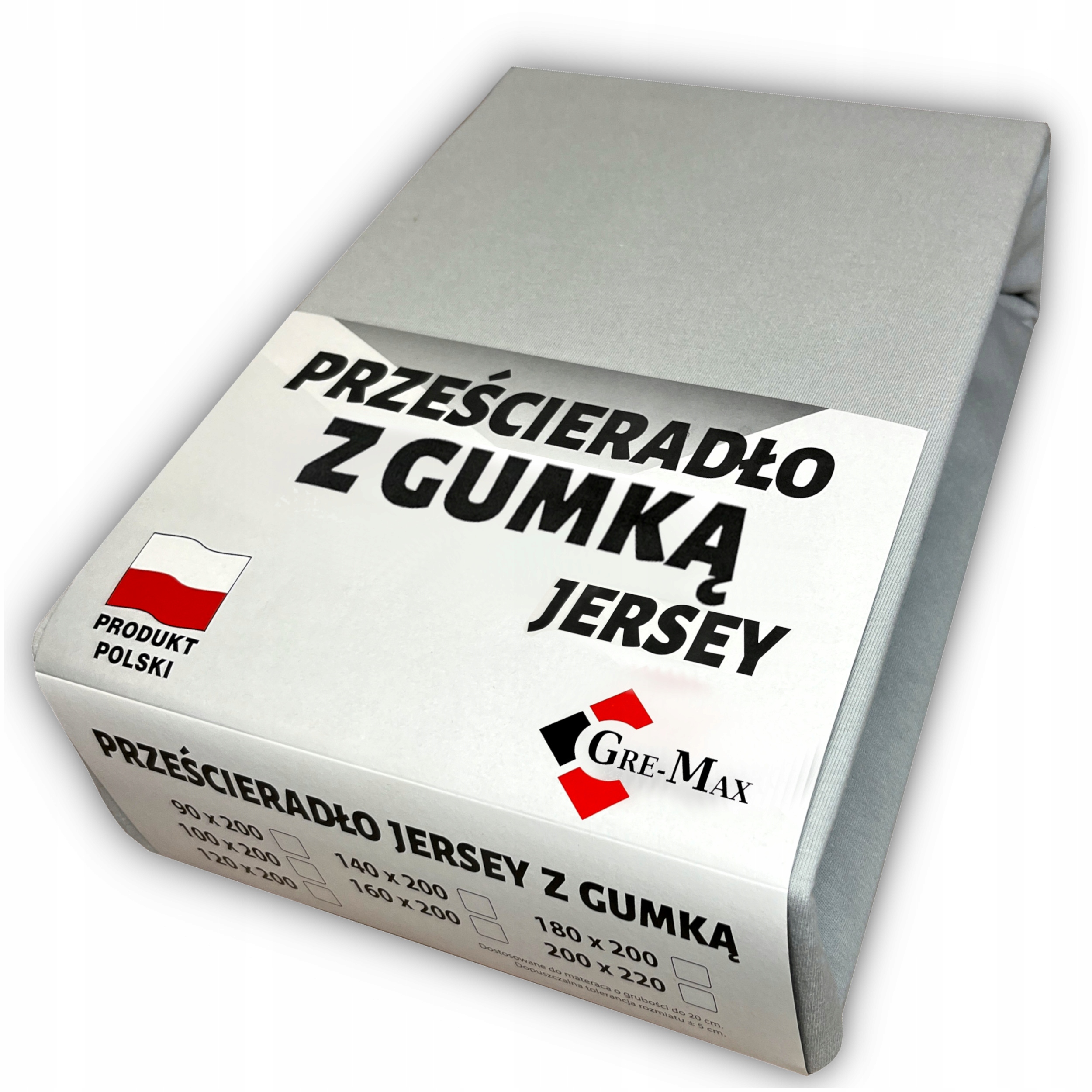 

Prześcieradło Jersey z gumką 180x200 Polskie Grube