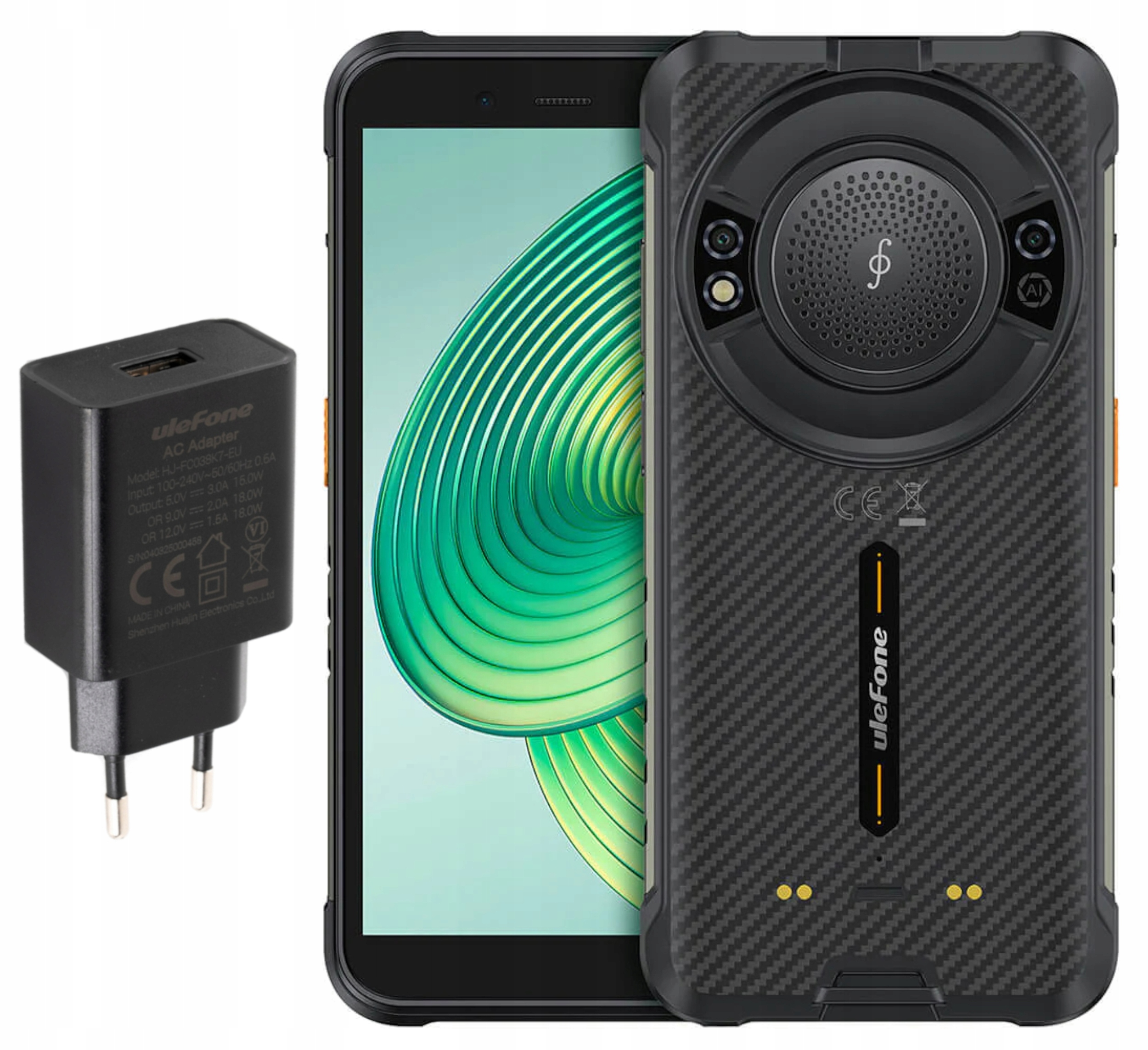 Ulefone Rugking 8/256GB 4G 9600MAH 5.99" Android 15 Black Ładowarka