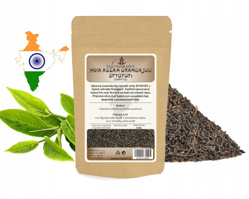 Černý čaj India Assam Orangajuli SFTGFOP1 1000 g
