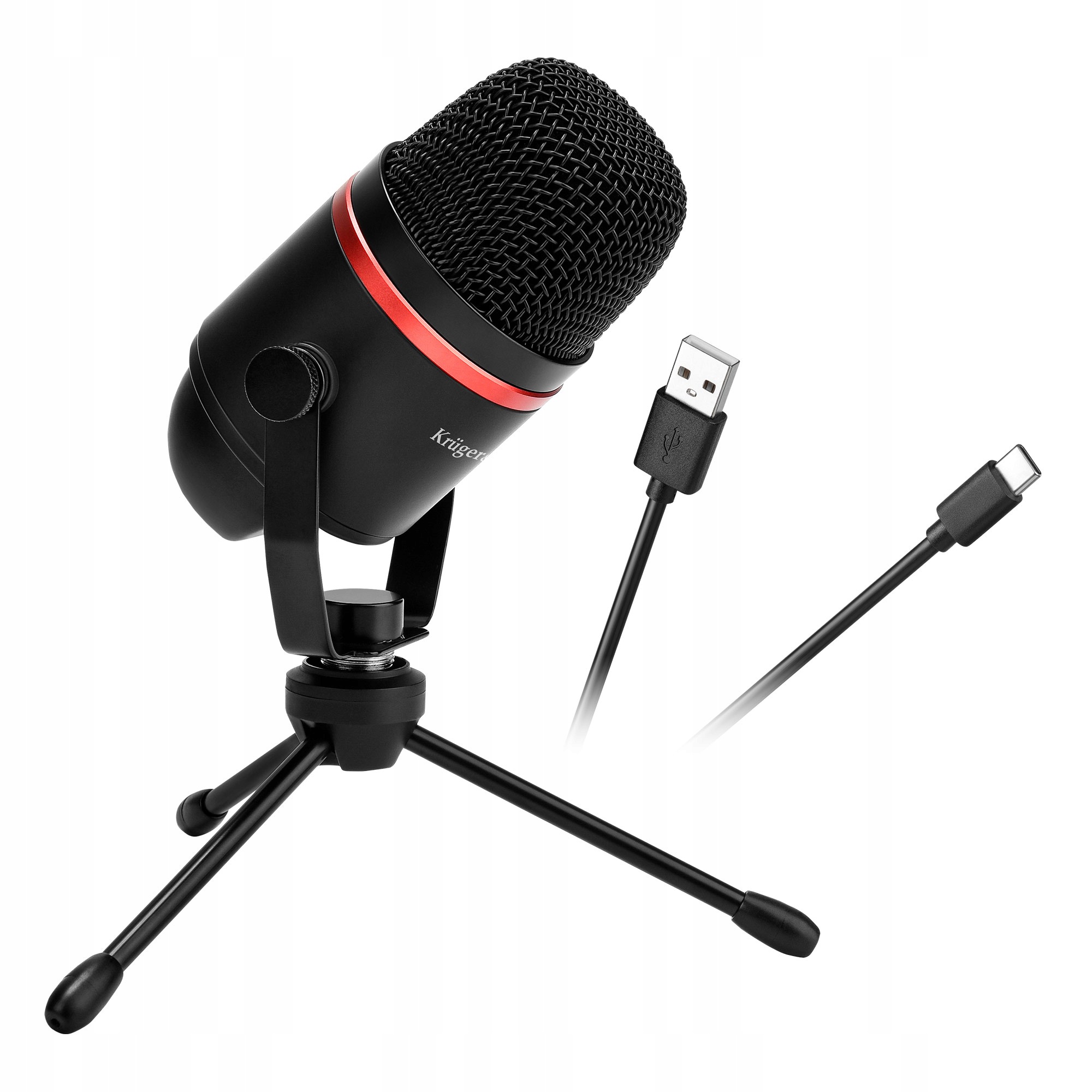 Mikrofon gamingowy vlogerowy Usb Kruger&Matz Warrior GV-200 streamingowy