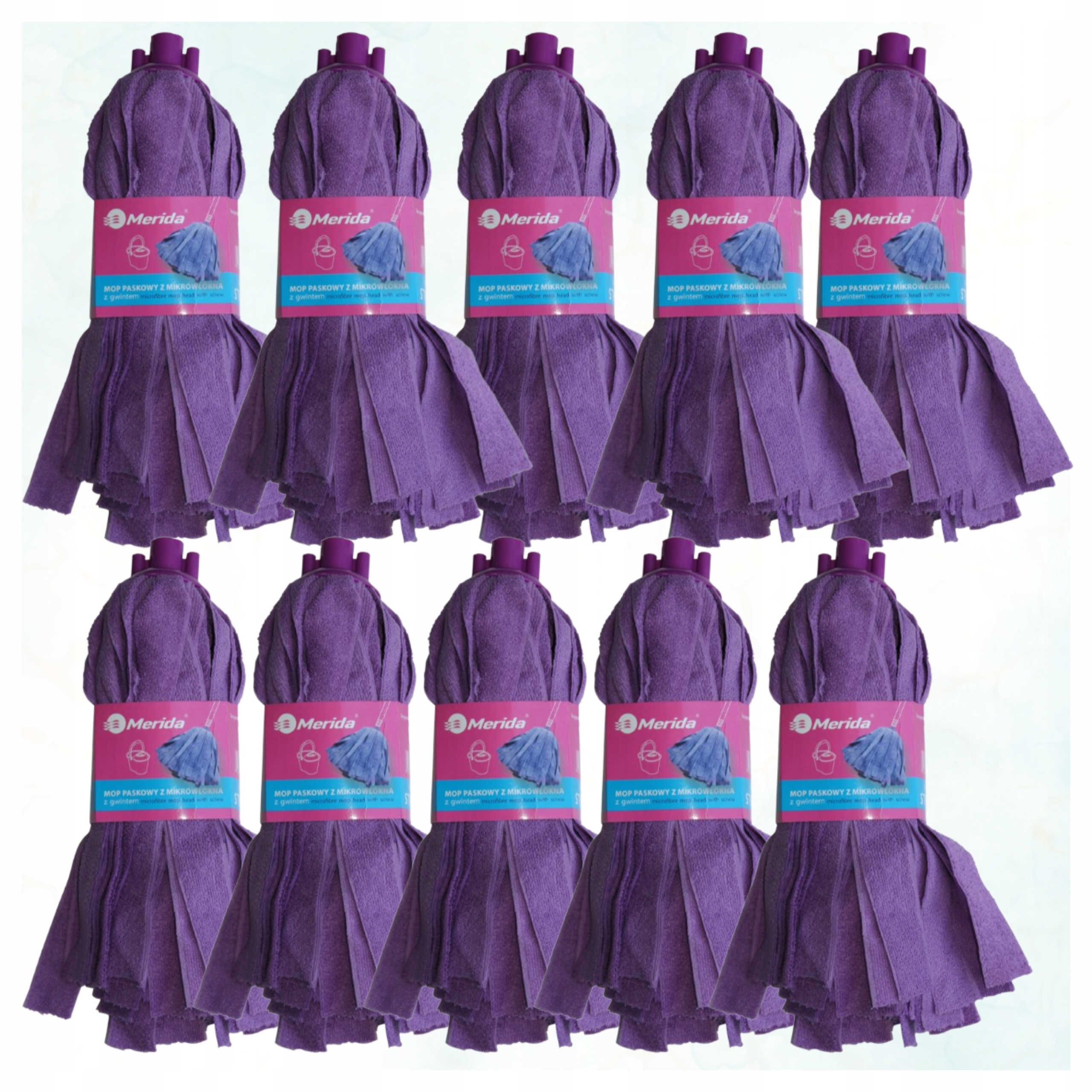 Levně Mop z mikrovlákna Merida , 10 ks