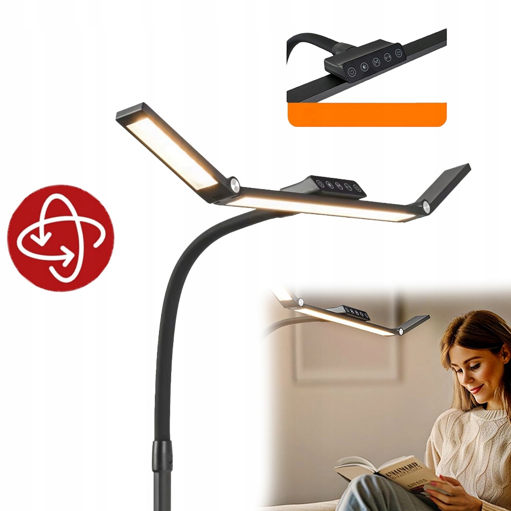 Led stolní lampa Kreslící bezstínová, Nastavitelná