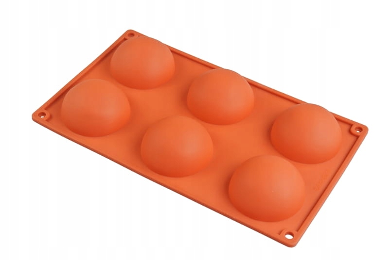 Silikonowa forma DUŻE półkule, kule okrągłe desery