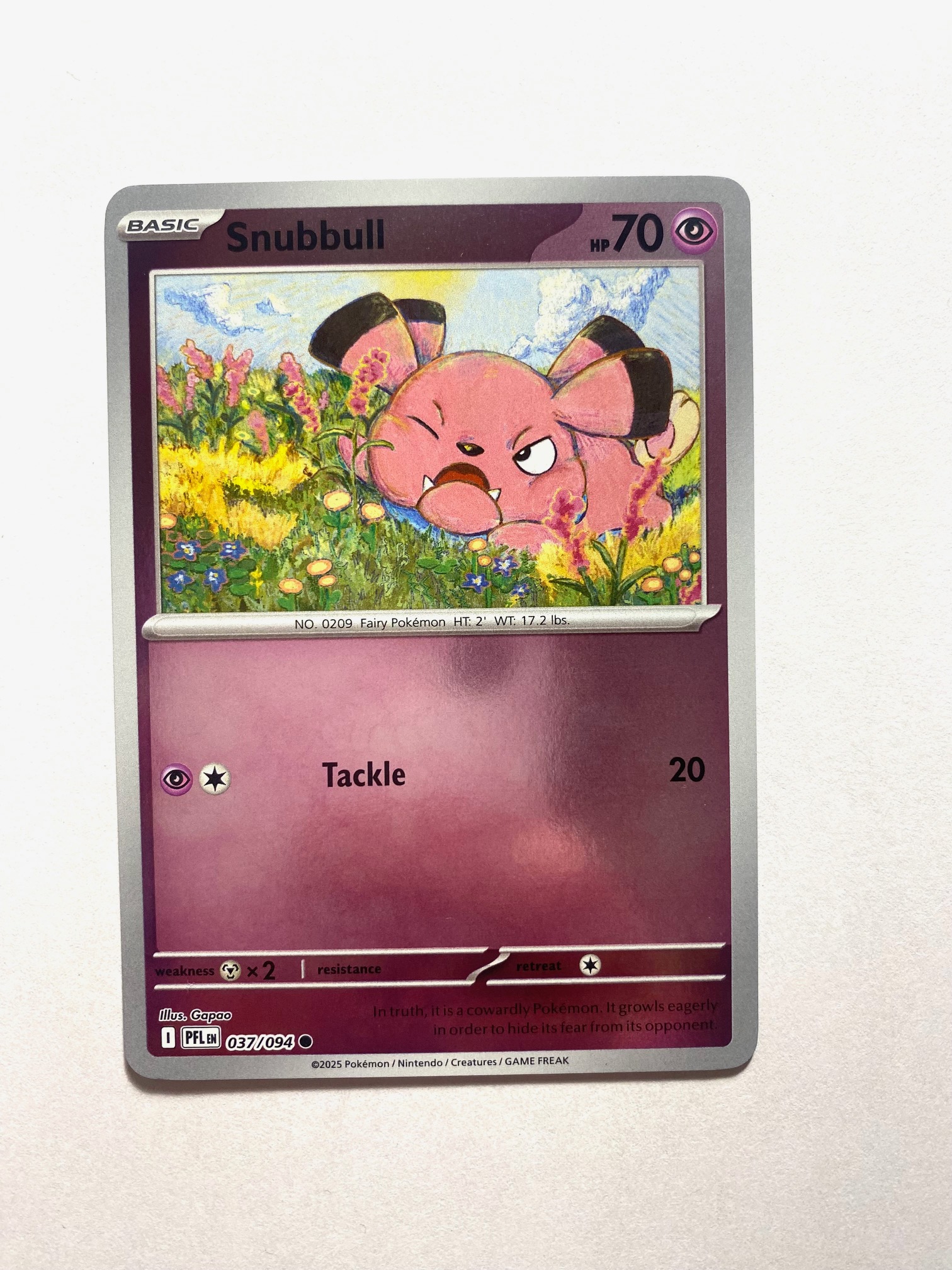 Phantasmal Flames Reverse 037/094 Snubbull