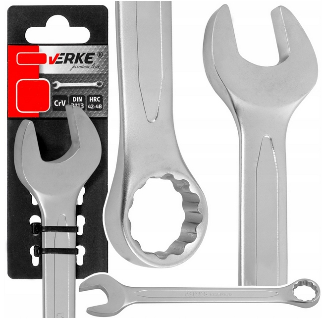 Klucz Płaski Płasko Oczkowy Crv 17mm Mocny Premium