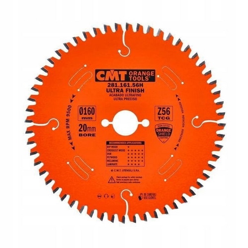 Cmt Piła do laminatów i płyty wiórowej 160x20 mm 56Z 281.161.56H
