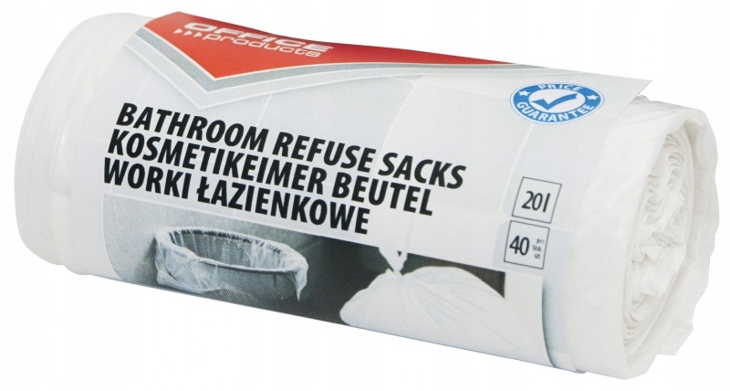 

Worki na śmieci łazienkowe 20l 40szt
