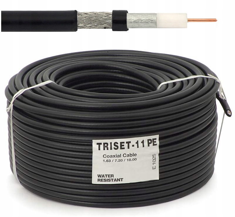 

Triset 11 Kabel koncentryczny żelowany Pe Cu RG11