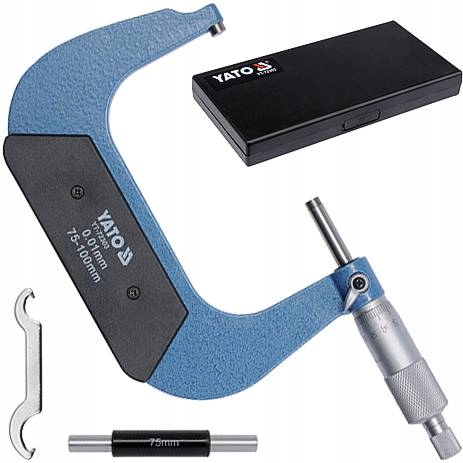 YATO MIKROMETR ZEWNĘTRZNY NONIUSZOWY 75-100MM