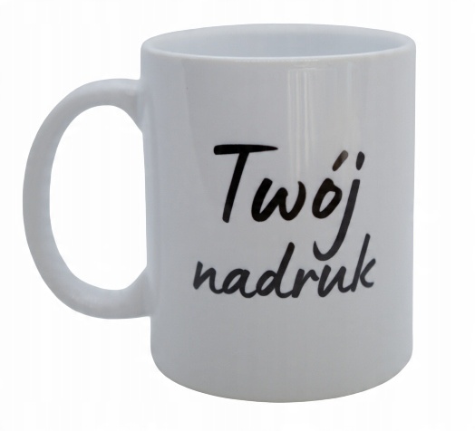 

Kubek z własnym nadrukiem, logo, tekstem, zdjęciem