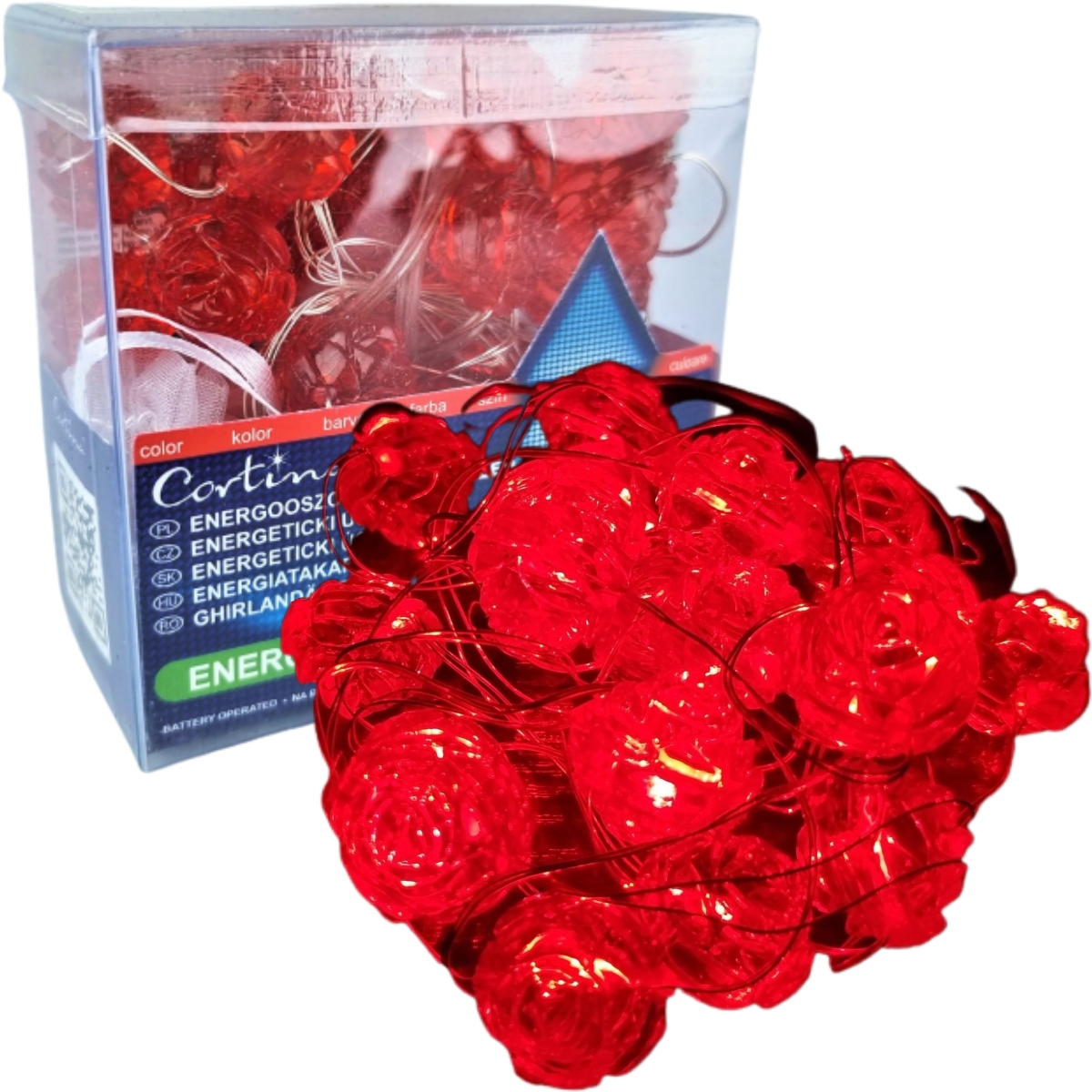 

Lampki Druciki 20 Mikro Led Na Baterie dekoracyjne