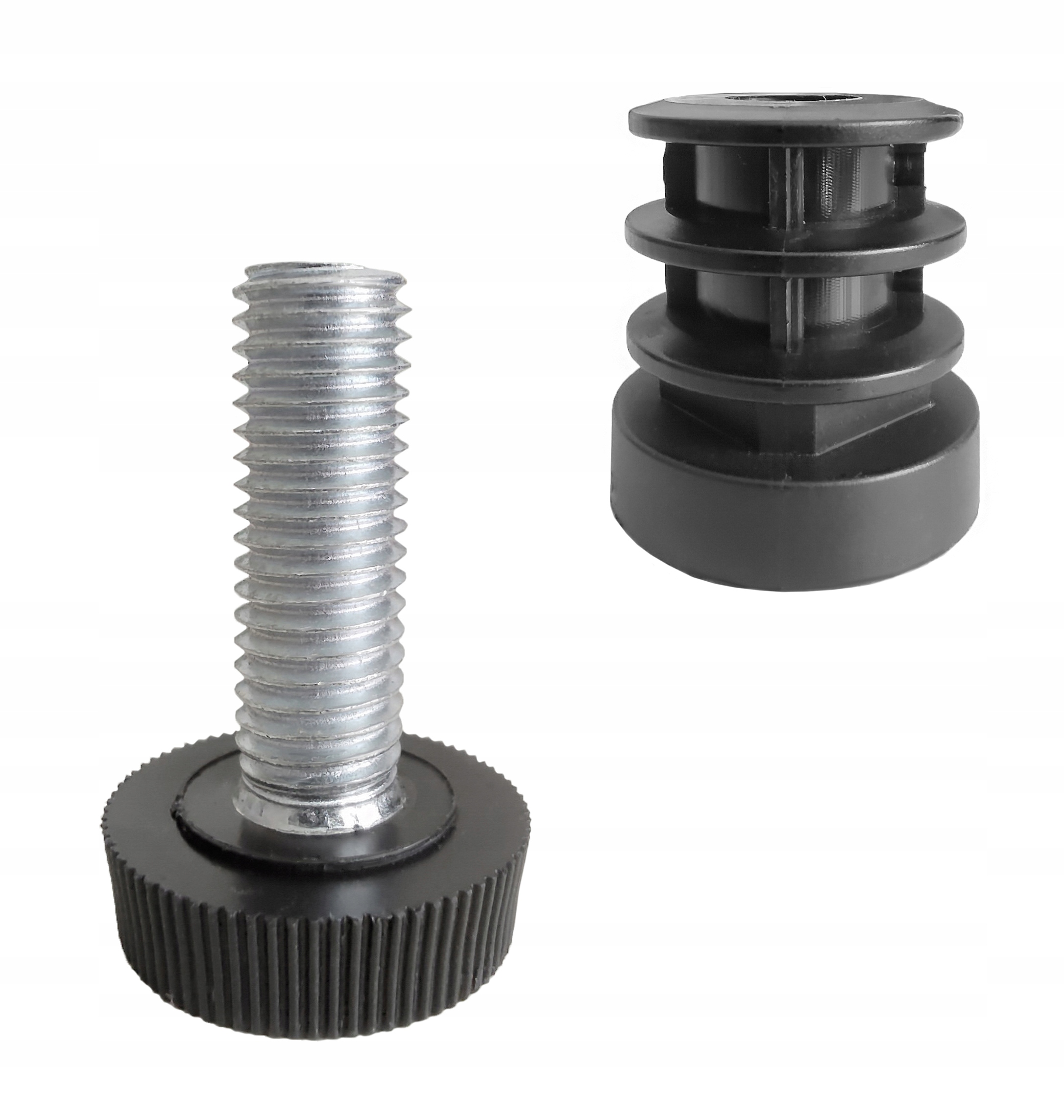 

Stopka Regulowana Z Wkładką Black Rura fi25mm c1