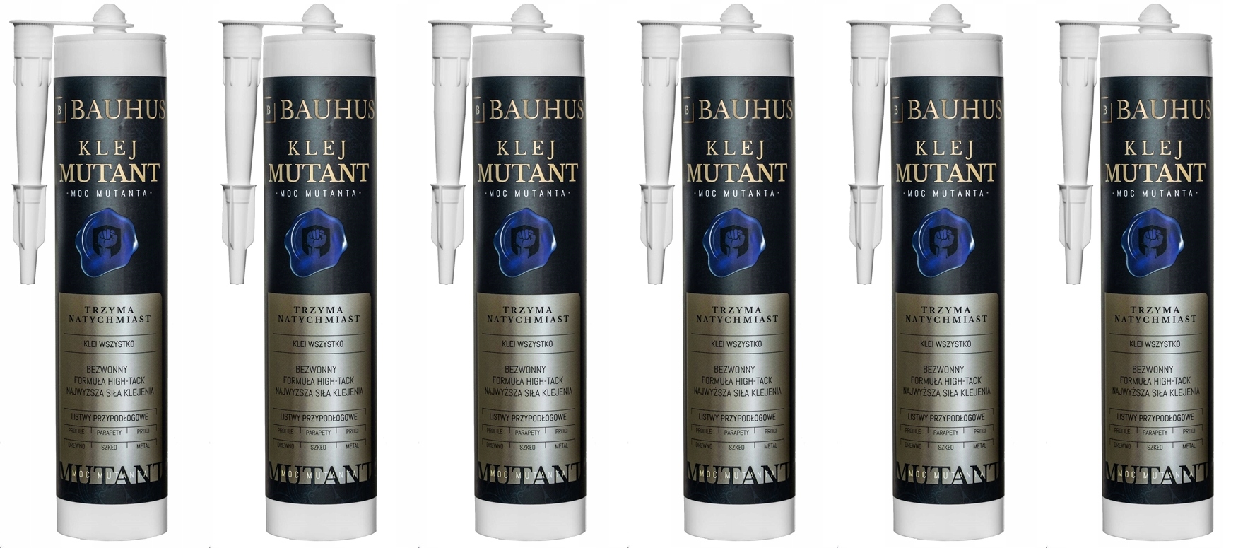

6x Klej montażowy Mutant Trzyma Natychmiast Listwy
