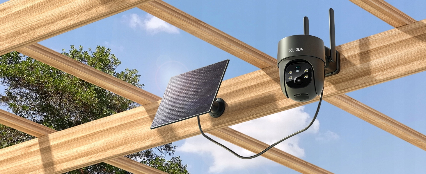 XEGA 4G LTE Solar 2K HD 3MP PTZ Wireless Outdoor Camera — miniatura 14