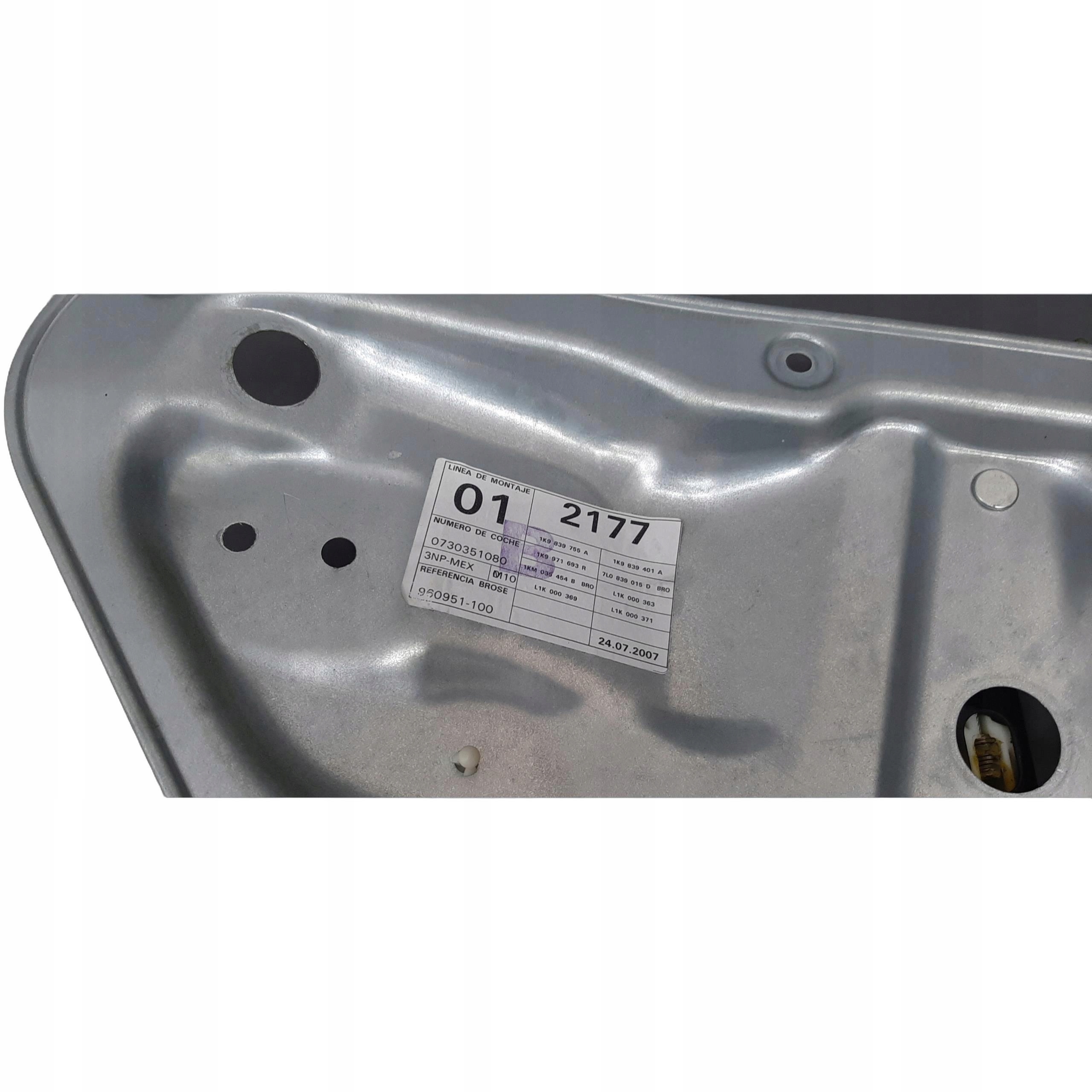 window regulator mini motor left rear part VW GOLF V KOMBI