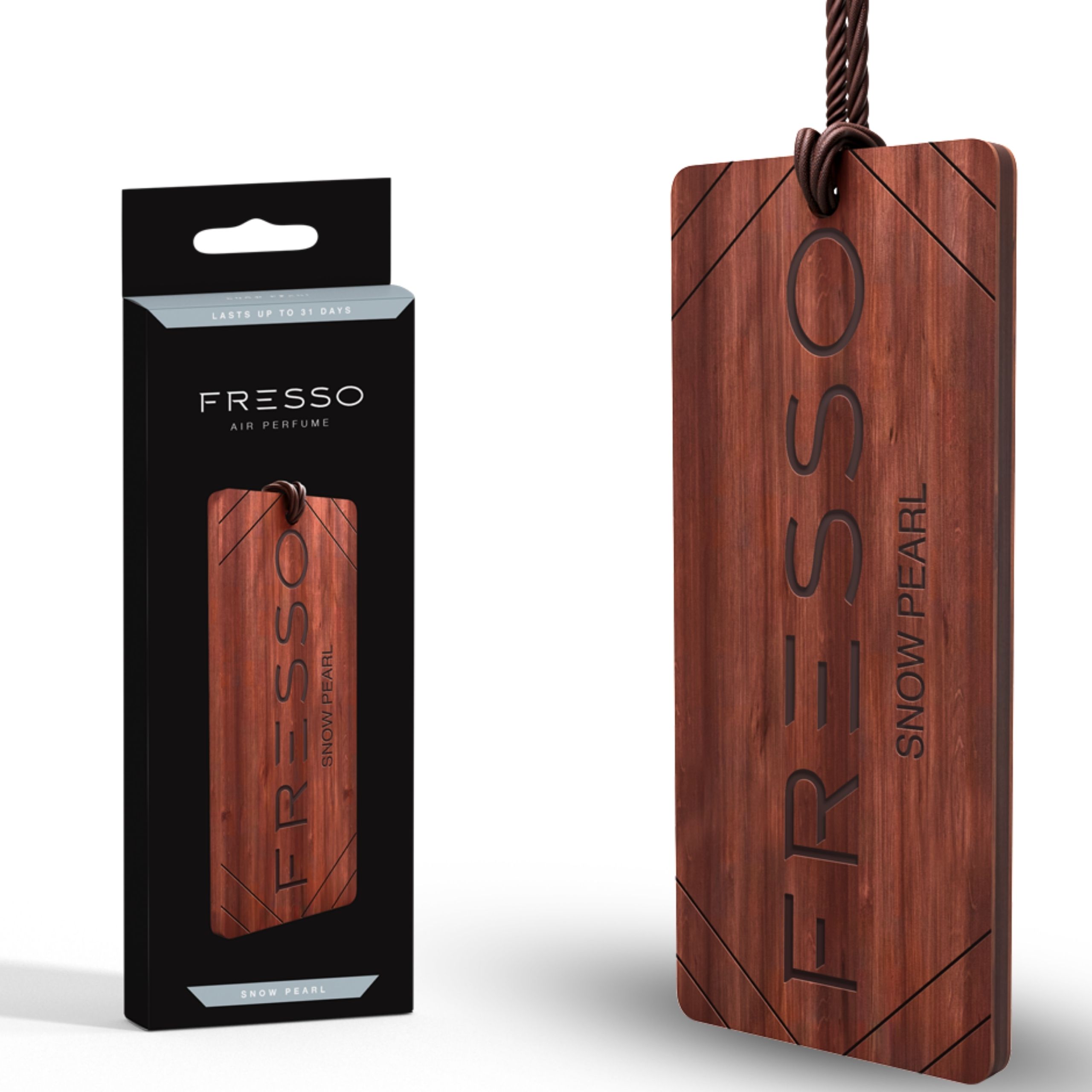 FRESSO Snow Pearl PERFUMY SAMOCHODOWE + ZAWIESZKA ZAPACHOWA DO AUTA Numer katalogowy producenta Perfumy do samochodu