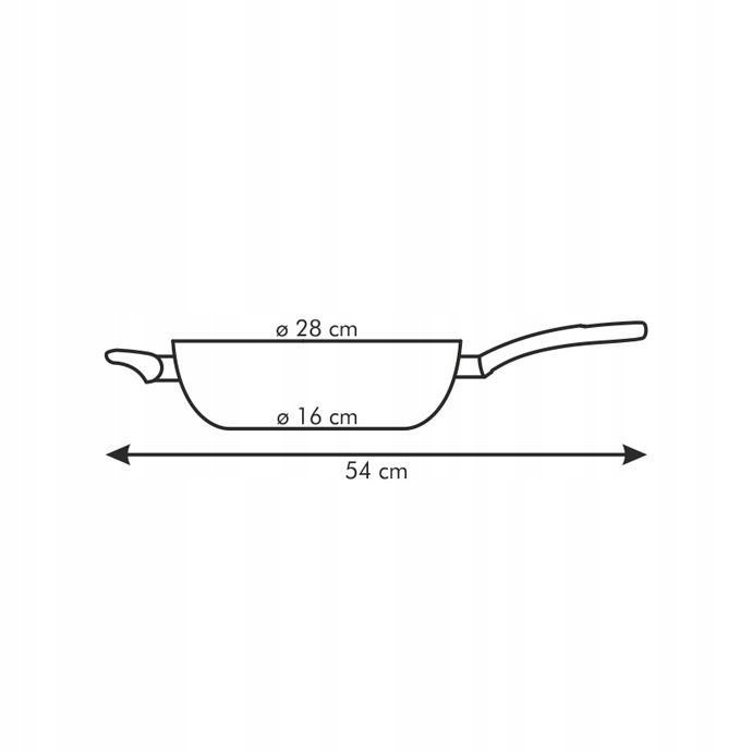 TESCOMA Wok z rączką patelnia głęboka PRESTO ø28cm Marka Tescoma