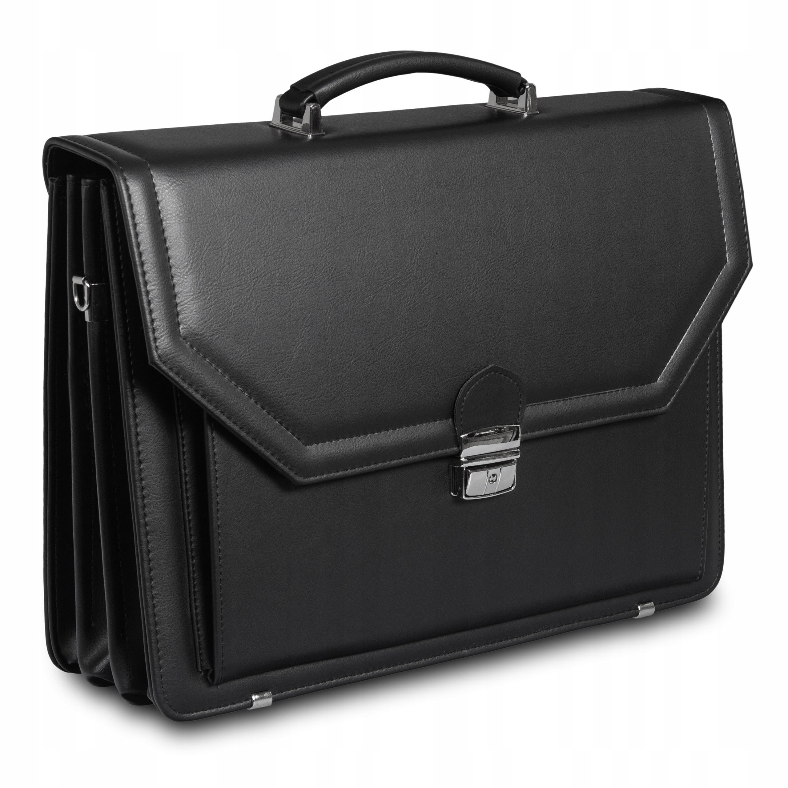 Teczka Aktówka męska duża skórzana Producent T01 czarna