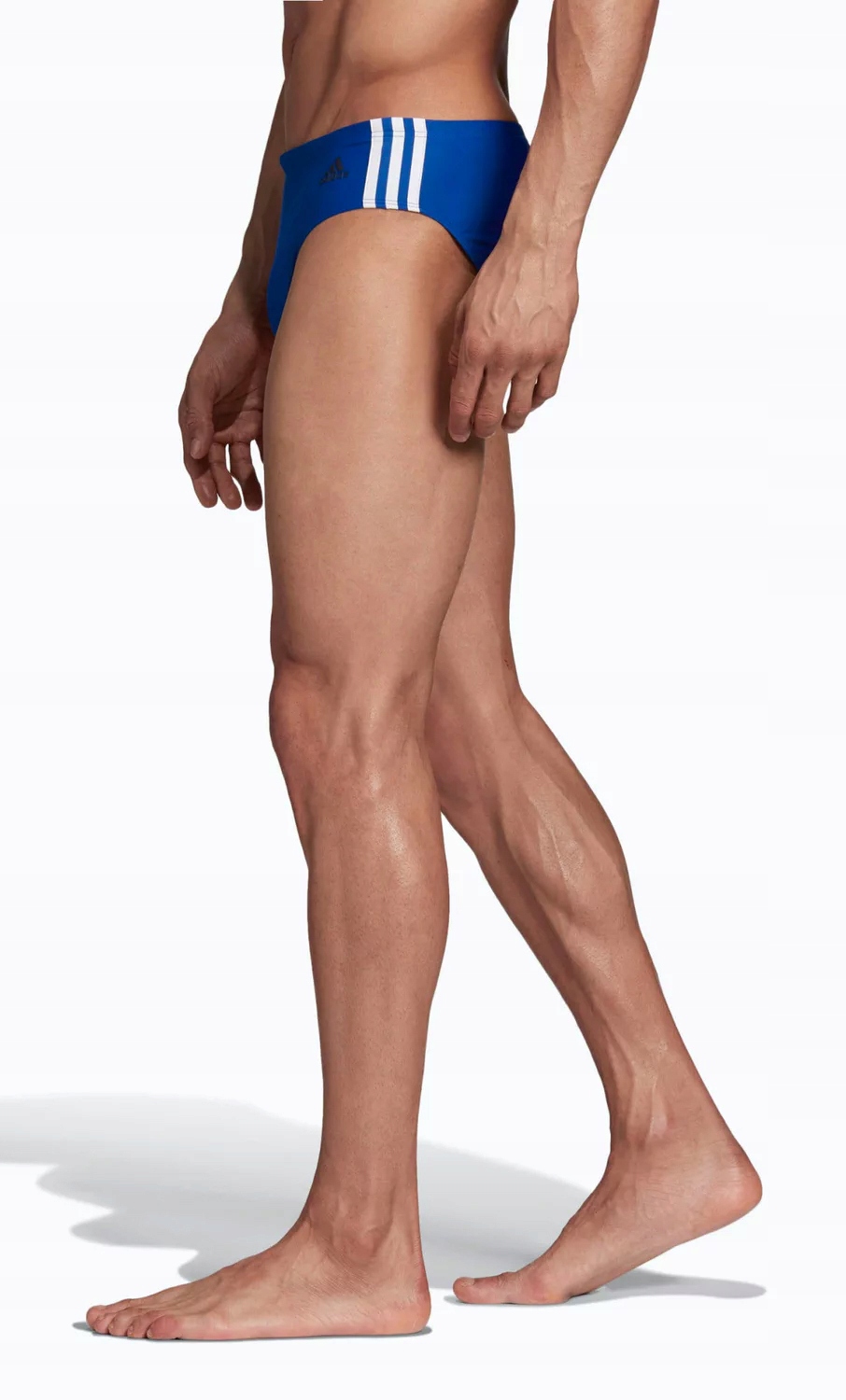 ADIDAS KĄPIELÓWKI MĘSKIE SLIPY MAJTKI PLAŻOWE SZYBKOSCHNĄCE Model FITNESS 3 STRIPES TRUNKS