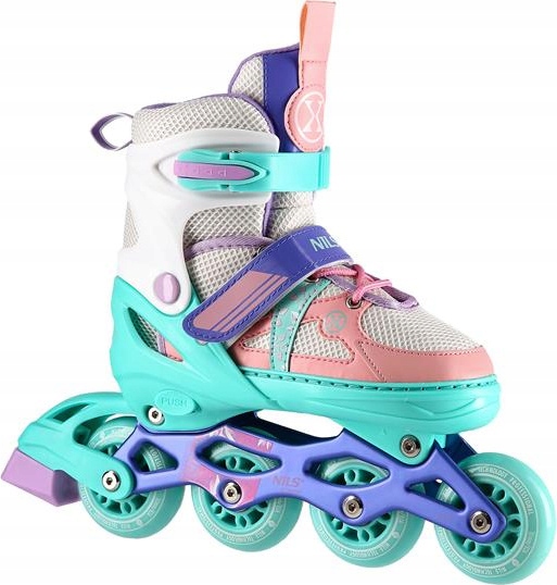 Brusle 2V1 Kolečkové Brusle Nils Extreme ABEC-7 NJ1828A Velikost S (31-34)