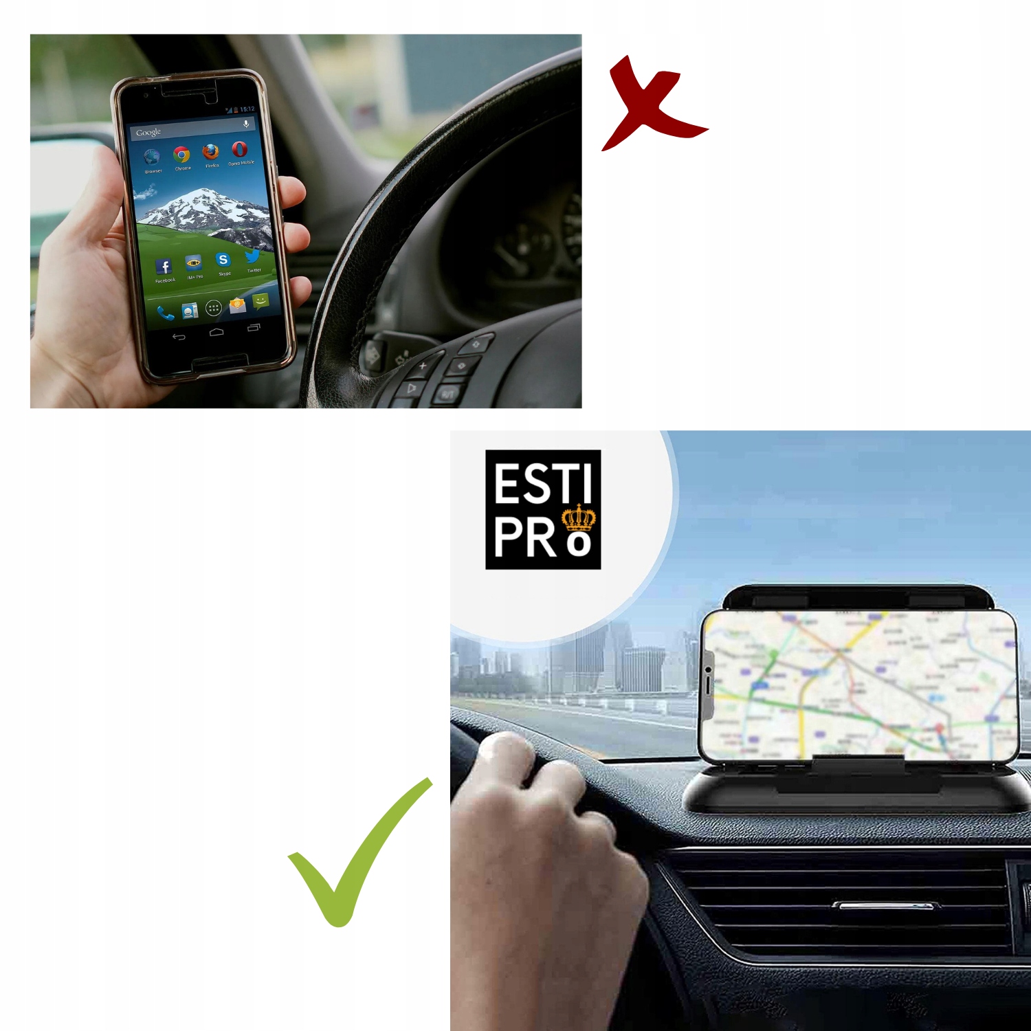 STOJAK UCHWYT Do Samochodu NA TELEFON Deske Kokpit Uchwyt na TEL Samochodow Kod producenta 5905476259585