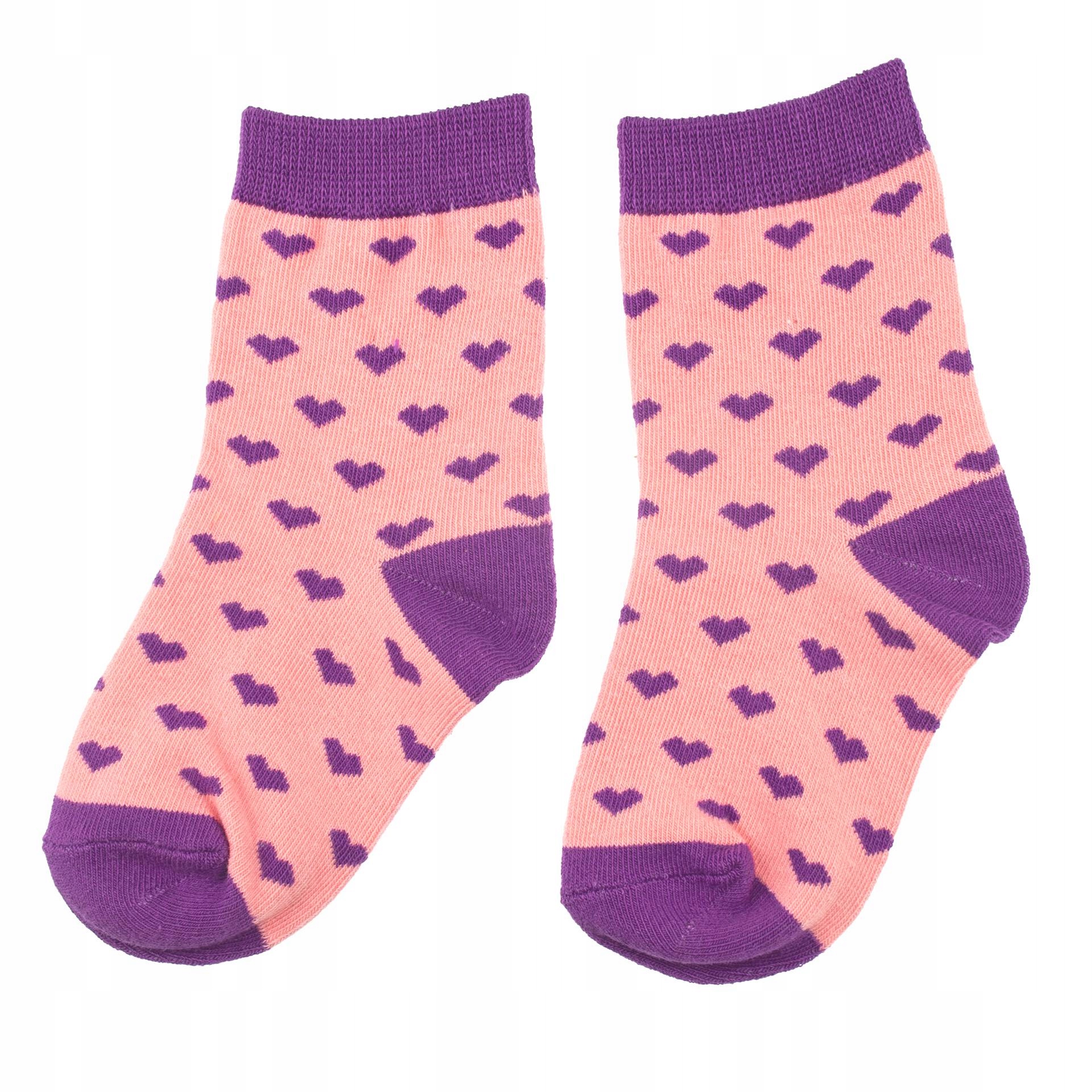 

Skarpety dziecięce w serduszka Captain Mike, 27-30