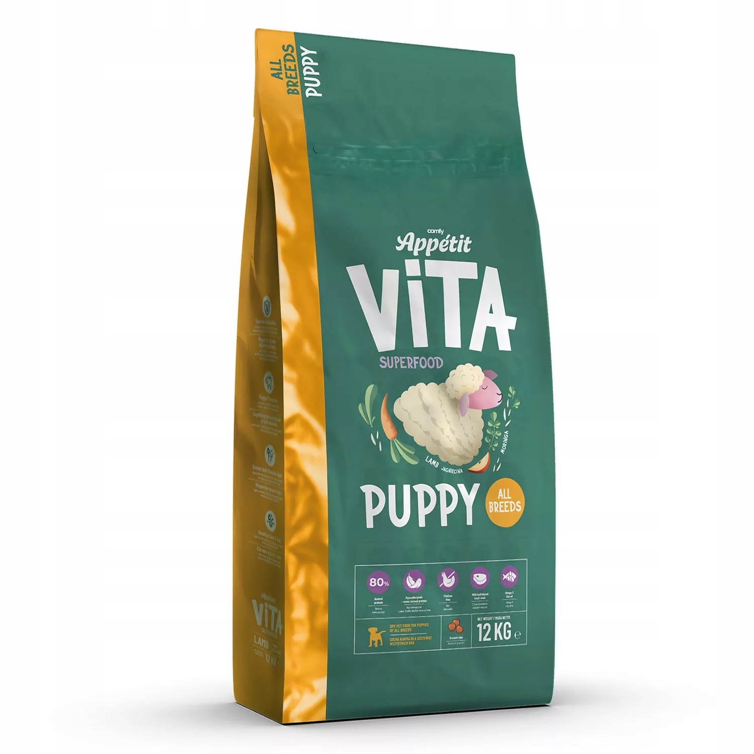 Levně Comfy Appetit Vita Puppy Lamb 12 kg krmivo pro štěňata Bonus Taška