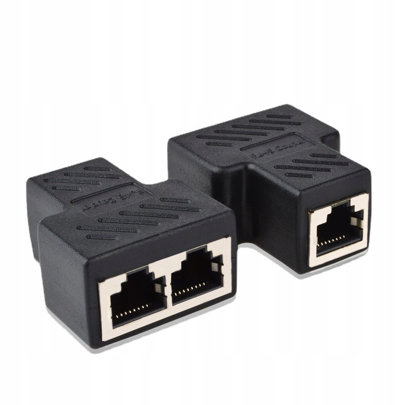 Adapter rozdzielacz kat5e Lan 2x RJ45 Splitter Ftp Złączka