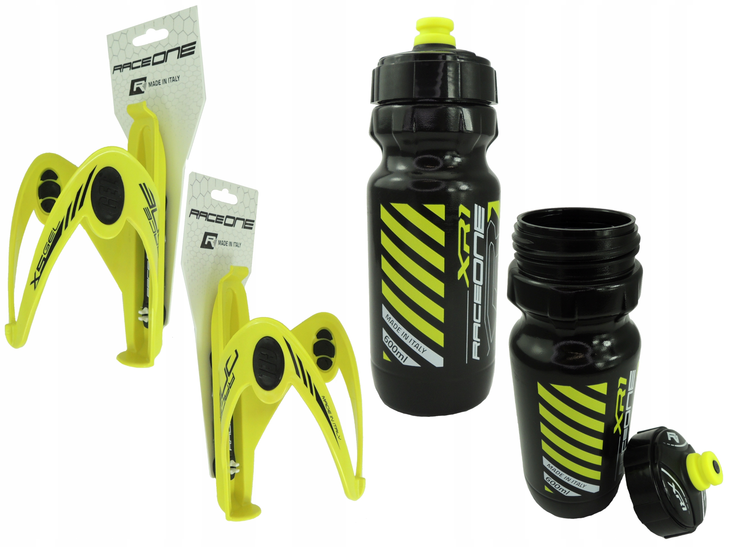 

Bidon Rowerowy 600ml + Koszyk Race One Włoski !!!