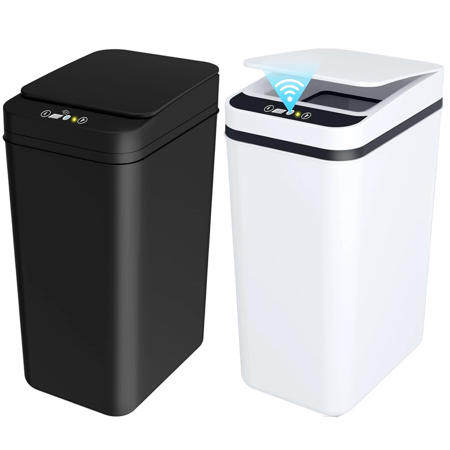 Levně Odpadkový Koš S Inteligentním Senzorem 12 L A Vodotěsným Víkem 2 Ks
