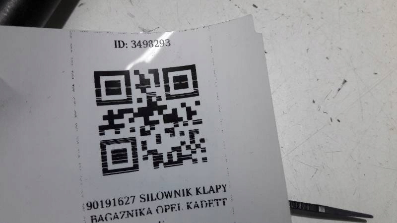 90191627 Silownik klapy bagaznika Opel Kadett E Numer katalogowy oryginału 90191627
