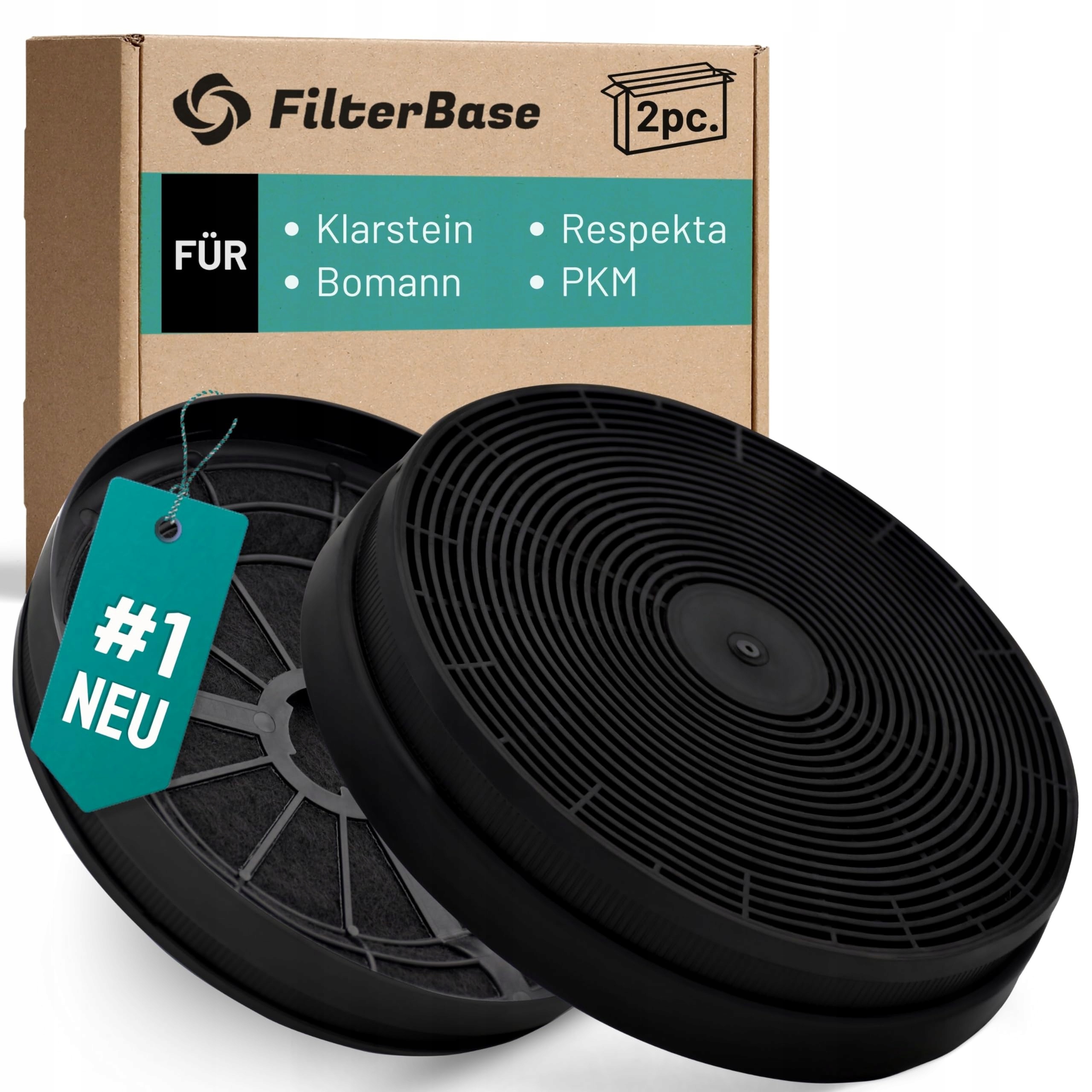 Filtry Z Węglem Aktywnym Filterbase 2 Sztuki Do Respecta MIZ0023