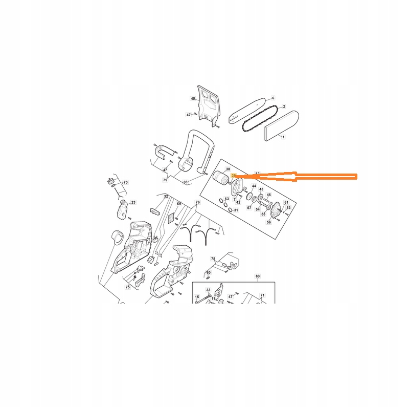 ZĘBATKA WAŁKA ALPINA AC 24 C 24 Li STIGA SC 24 ORY Marka Stiga