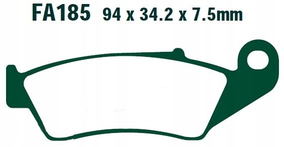 KLOCKI HAMULCOWE EBC HONDA CRF 250 R KAWASAKI KX 450 F 450 KLX 300 R PRZÓD Stan opakowania oryginalne