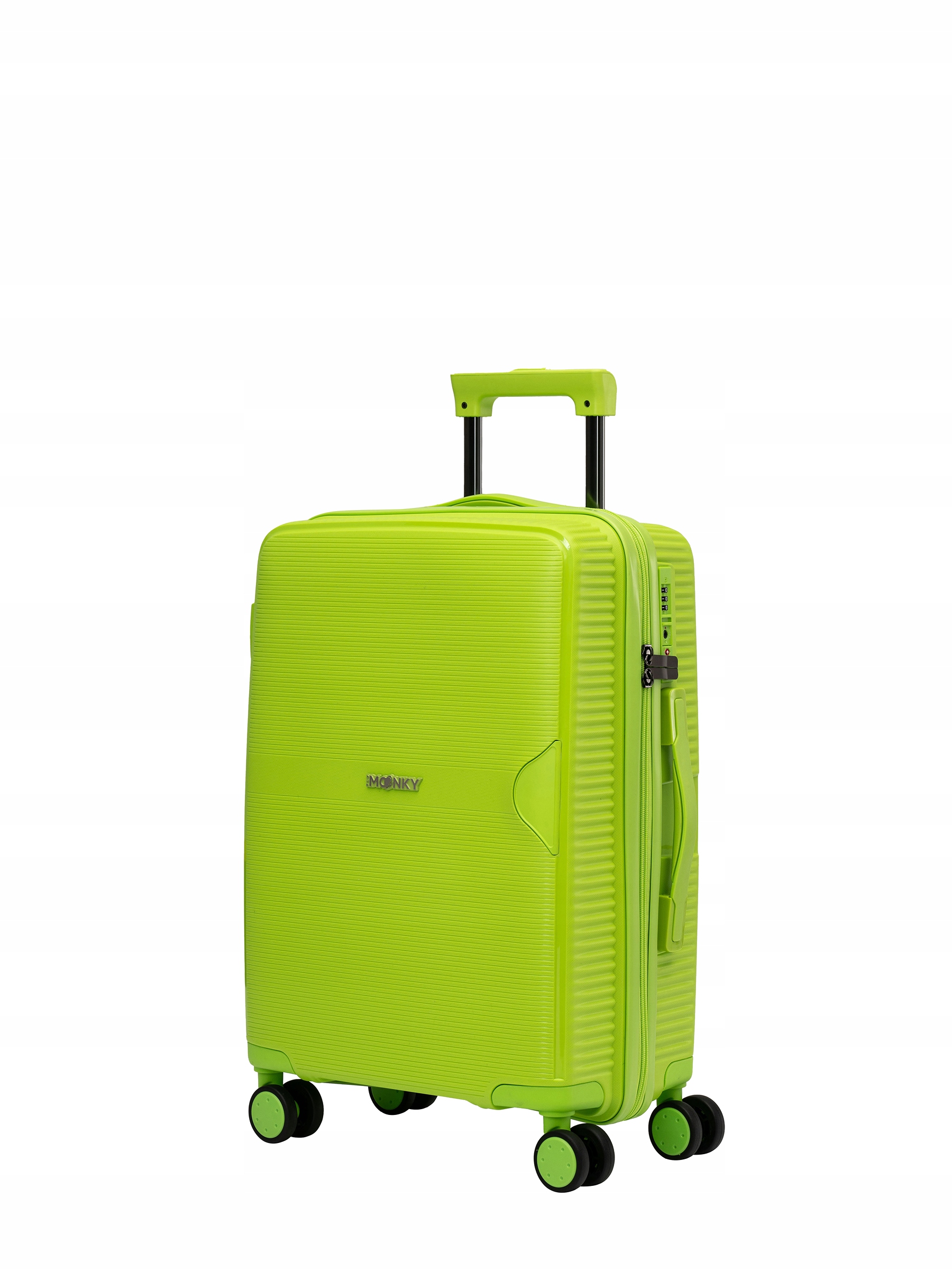 Příruční kufr tvrdý 55x40x20cm polypropylen Tsa 36l Blu Moonky zelený